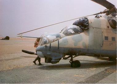 The abandoned Hind. Photograph by Steve Ouellette.