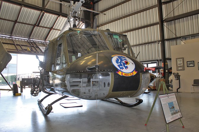 Front view of UH-1B 62-2084.