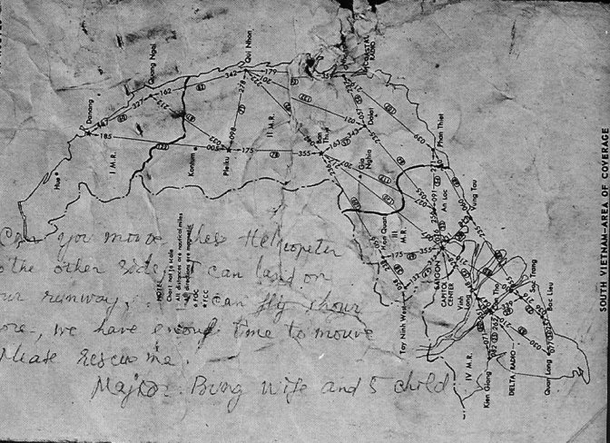 Major Lee's note. (US Navy/archives)