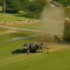 Watch This RAF Harrier Destroy Part of a Runway With its Thrust